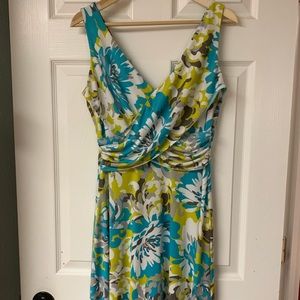 Maggy L stretch sirplus wrap top dress